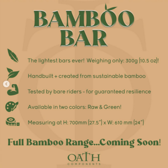 OATH Bamboo T-Bar Manillar