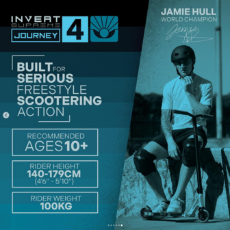 INVERT SUPREME Jamie Hull Journey 4 Komplett-Stunt-Scooter