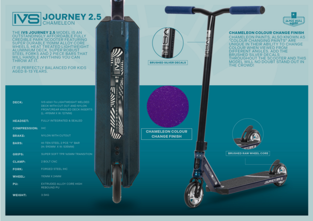 INVERT SUPREME Jamie Hull Journey 2.5 Komplett-Stunt-Scooter