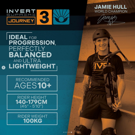 INVERT SUPREME Jamie Hull Journey 3 Komplett-Stunt-Scooter